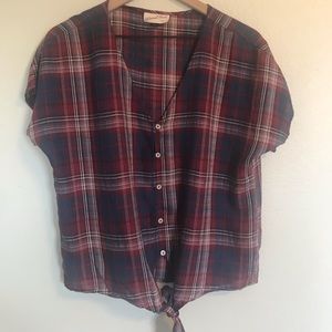Lightweight flannel button down